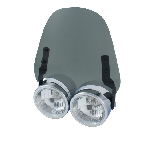 airblade Airblade light smoked screen for dominator headlight with fitting kit